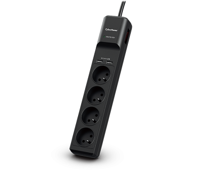 Listwa zasilająca CyberPower Professional - 4 gniazda, 2x USB 2.4A, 1.8m